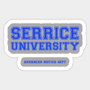 Serrice University, block Sticker